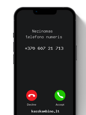 nezinomo telefono numerio 37060721713 skambinimas